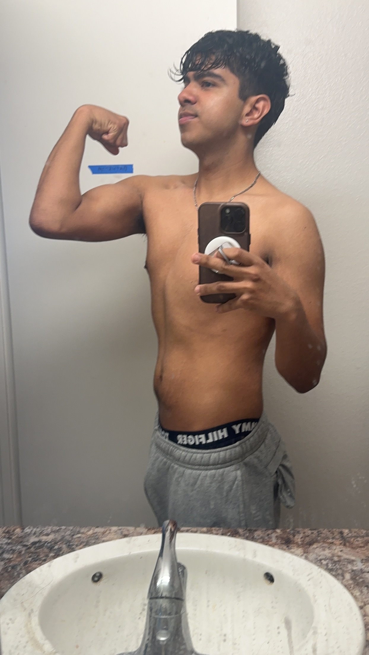 Alex transformation progress mirror photo